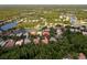 Aerial view of home, community, surrounding wooded area, and waterways at 17812 Arbor Greene Dr, Tampa, FL 33647