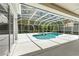 Outdoor screened patio with a clean pool, and an open, bright feel at 17812 Arbor Greene Dr, Tampa, FL 33647