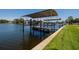 Beautiful boat dock, lush backyard and canal at 263 87Th N Ave, St Petersburg, FL 33702