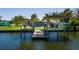 Boat dock and lift with canal views at 263 87Th N Ave, St Petersburg, FL 33702