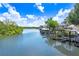 Scenic waterfront view showcasing the tranquil water and dock at 2635 Manatee Harbor Dr, Ruskin, FL 33570