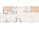 This floor plan features a kitchen, laundry room, living room, bedrooms, and a patio at 4016 Lighthouse Way, New Port Richey, FL 34652