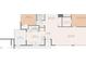 Floor plan that features a kitchen, laundry room, living room, bedrooms, and a patio at 4016 Lighthouse Way, New Port Richey, FL 34652