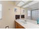 Bright bathroom with vanity and large mirror at 4333 48Th S Ave, St Petersburg, FL 33711