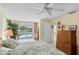 Carpeted main bedroom with waterfront views at 4333 48Th S Ave, St Petersburg, FL 33711