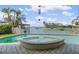 Beautiful outdoor pool and hot tub overlooking the water, perfect for relaxation at 4333 48Th S Ave, St Petersburg, FL 33711