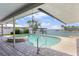 Inviting outdoor pool with an attached jacuzzi and a beautiful waterfront view at 4333 48Th S Ave, St Petersburg, FL 33711
