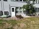 Exterior view of the backyard showing door to the outside and a small outdoor space at 5660 80Th N St # A102, St Petersburg, FL 33709