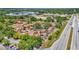 Aerial view of community showing mature trees, and easy access to the highway at 713 Dorado Ct, Brandon, FL 33511