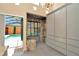 Elegant bathroom featuring a shower, and access to the outdoor pool at 713 Dorado Ct, Brandon, FL 33511