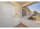 Charming front porch with decorative security door and privacy features for a welcoming curb appeal at 8526 Blue Ridge Dr, Tampa, FL 33619