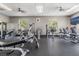 Spacious fitness center equipped with modern exercise machines, providing residents with a convenient workout space at 9723 Rolling Cir, San Antonio, FL 33576