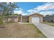Charming single Gathering home featuring an attached garage and traditional landscaping at 10016 Glen Moor Ln, Port Richey, FL 34668