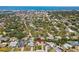 Aerial view of the neighborhood with the home indicated by a red marker at 10448 Hetrick W Cir, Largo, FL 33774