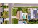 A bird's eye view of the home and its lush, green yard at 12933 90Th Ave, Seminole, FL 33776