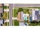 A bird's eye view of the home and its lush, green yard at 12933 90Th Ave, Seminole, FL 33776
