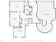 Schematic of the third floor, showcasing bathroom placement and closet sizes in the bedrooms at 1600 Magnolia Rd, Belleair, FL 33756