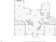 Layout of the home's first floor, with dimensions for the living room, kitchen, and bedrooms at 1600 Magnolia Rd, Belleair, FL 33756