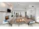 Well-lit living space showcasing a fireplace, comfortable seating, and an inviting atmosphere at 17960 Gulf Blvd # 225, Redington Shores, FL 33708