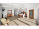 Bright Primary bedroom with tile floors, ceiling fans and stylish furnishings at 17960 Gulf Blvd # 225, Redington Shores, FL 33708