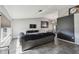 Bright living room features tiled floors, large windows, and stylish modern decor at 2071 Linwood Ave, Spring Hill, FL 34608