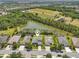 Home aerial view by lake, showcasing prime location at 2803 130Th E Ave, Parrish, FL 34219