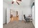 Home office with large doors for privacy; desk and chair with good light at 2803 130Th E Ave, Parrish, FL 34219