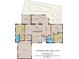 Detailed floor plan showcasing the layout of the house with room dimensions and total square footage at 3075 Rosery Ne Rd, Largo, FL 33771