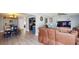 Open concept living room offers easy access to the dining room and kitchen at 3075 Rosery Ne Rd, Largo, FL 33771