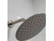 Modern, stainless-steel showerhead with soft water streams at 3914 W Cleveland St, Tampa, FL 33609