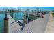 Dock features jet ski lifts, and boat lifts, with easy water access at 415 Island Way # 511, Clearwater Beach, FL 33767