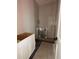 Modern bathroom under construction featuring subway tile and contrasting dark hardware at 4224 W Corona St, Tampa, FL 33629
