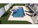 View of pool area with loungers at 4224 W Corona St, Tampa, FL 33629