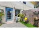 Private patio area with seating, plants, and a tranquil ambiance at 4306 La Mora Ct, Tampa, FL 33611