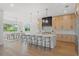Spacious eat-in kitchen with light wood cabinets, large island, and stainless appliances at 500 E Davis Blvd, Tampa, FL 33606