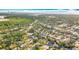 Expansive aerial view of the neighborhood with views of the city skyline and waterfront at 5100 Aragon S Way, St Petersburg, FL 33705