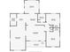 Detailed floor plan showcasing the layout of the home, including the living spaces and bedrooms at 5100 Aragon S Way, St Petersburg, FL 33705