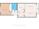 The floor plan illustrates the layout of the kitchen, living room, dining area, bath and bedroom at 5820 N Church Ave # 326, Tampa, FL 33614