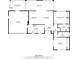 Detailed floor plan showcasing the layout of a 1305 sq ft home with a garage and screened porch at 5877 33Rd N Ave, St Petersburg, FL 33710