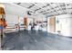 Open two-car garage featuring ample storage and a clean layout at 5877 33Rd N Ave, St Petersburg, FL 33710