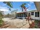 Backyard of home with water access and views of the channel at 832 Seabreeze Dr, Ruskin, FL 33570