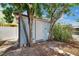 Exterior shed surrounded by trees and landscaping at 832 Seabreeze Dr, Ruskin, FL 33570
