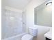 Beautiful bathroom featuring a tiled shower and updated fixtures at 8345 81St Ct, Seminole, FL 33777
