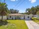 Well-maintained home with a green lawn, palm trees, and a long driveway at 6914 N Ola Ave, Tampa, FL 33604