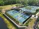 The tennis courts feature a pristine surface and professional-grade equipment for players of all levels at 11644 Meridian Point Dr, Tampa, FL 33626