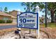 Mariners Pass community sign with speed limit, No Trespassing and No Soliciting rules, nestled among lush landscaping at 1671 Cape Ann Ne Ave # 4, St Petersburg, FL 33702