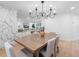 Open floorplan shows dining room with view into the living room at 2850 Allapattah Dr, Clearwater, FL 33761