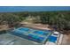 Aerial view of community pickleball courts at 3314 Cypress Landing Dr, Valrico, FL 33596