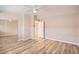 Bedroom with vinyl flooring and mirrored closet at 4018 Indianapolis Ne St, St Petersburg, FL 33703