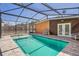 Inviting pool with a screened enclosure and a paved patio at 4018 Indianapolis Ne St, St Petersburg, FL 33703